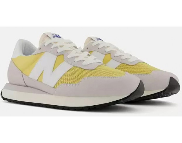 Кроссовки  New Balance 237 серые с желтым