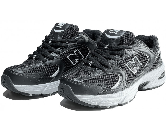 New Balance 530 черные с белым спортивные