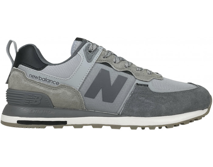 New Balance 574 Suede Gray and Silver 