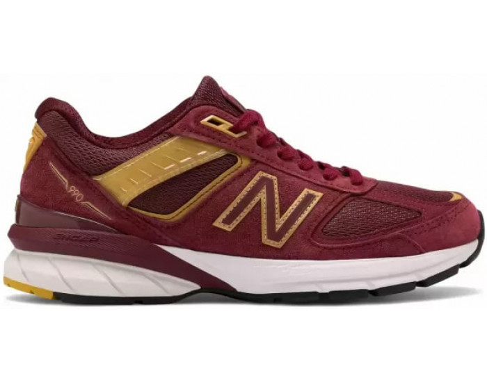 Кроссовки New Balance 990 замшевые красные